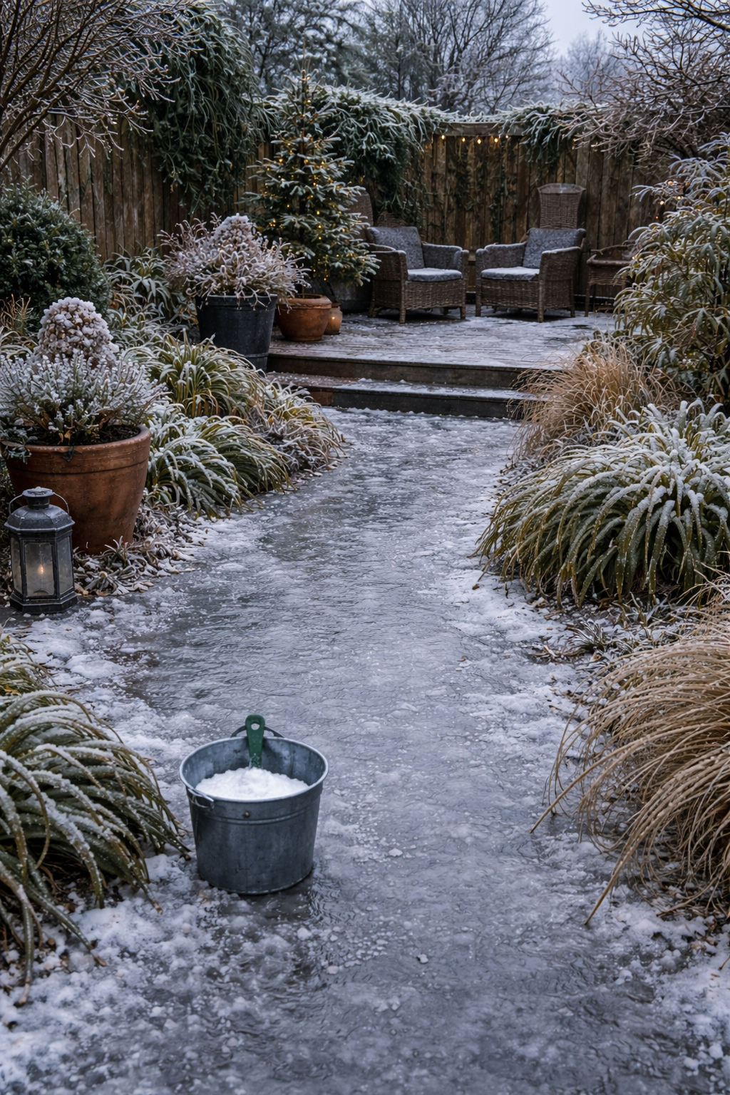 Strooizout bij ijzel