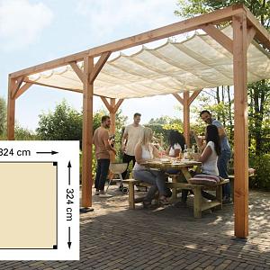 Douglas pergola houtpakket 324 x 324 cm