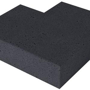 Massief hoek buiten Carbon 60/60 x 37 x 15