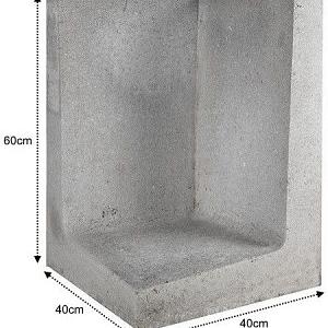 L-Element Hoek Grijs 40x40x60 cm