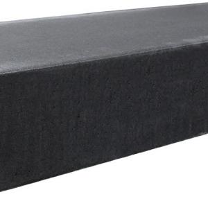 Traptrede massief 18x40x100cm Zwart