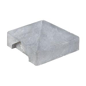 Berton©-afdekpet wit/grijs, diamantkop