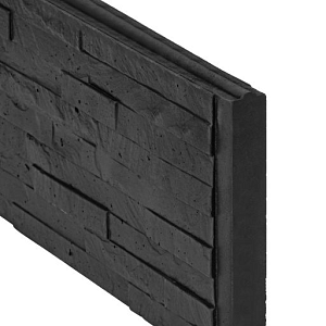 Berton©-motiefplaat smal antraciet gecoat leisteenmotief