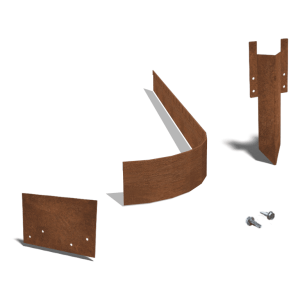 Set 15 meter cortenstaal FLEX geplet 13 cm