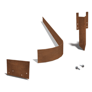 Set 24 meter cortenstaal FLEX geplet 13 cm