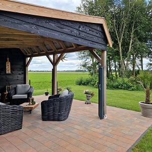 Sesto 20x30x6 cm oud bruin