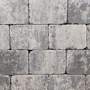 Stonique trommel 21x14x7 cm grijs/zwart