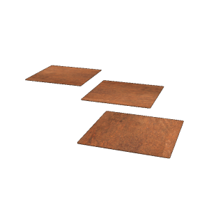 Cortenstaal staptegel Vierkant 40 x 40 cm