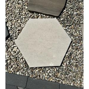 Staptegel Hexagon Quarzite Bianca o60x52x2cm