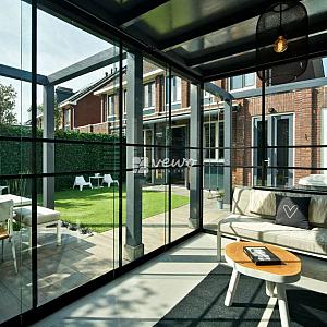 Glazen schuifwand Zwolle