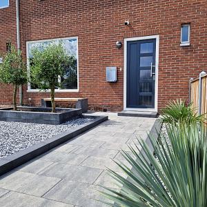 H2O comfort square 60x30x5 cm nero/grey