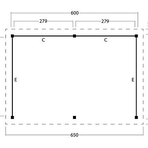 Platdak Odense XXL Samenstelling 4 Red Class Wood
