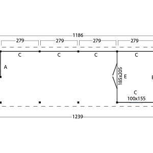 Platdak Odense XXL Samenstelling 11 Red Class Wood