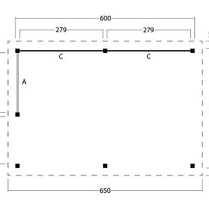 Platdak Odense XXL Samenstelling 2 Red Class Wood
