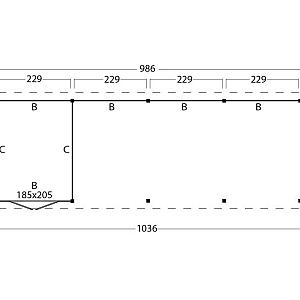 Platdak Odense XL Samenstelling 10 Red Class Wood