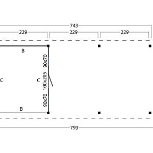 Platdak Odense XL Samenstelling 8 Red Class Wood