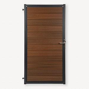 Tuindeur composiet Velufence | ipé brown