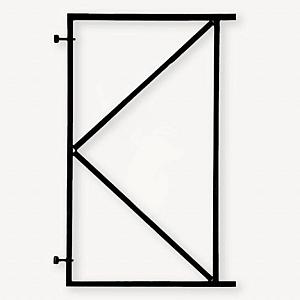 Tuindeur frame zwart