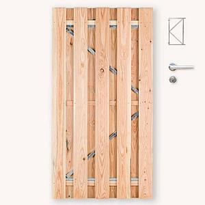 Tuindeur douglas | gem. doorkijk | verzinkt frame