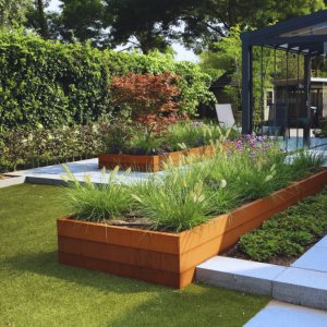 Bloembak Modulair Corten