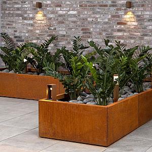 Bloembak Module+ | L-vorm | Corten