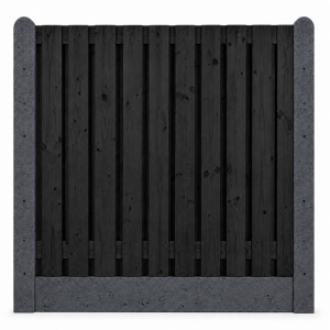 Stampbeton antraciet 21 planks zwart gespoten
