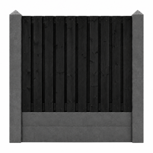 Glad antraciet ongecoat 21 planks zwart gespoten dubbele onderplaat
