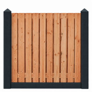 Glad antraciet gecoat 21 planks red class