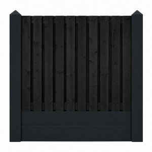 Glad antraciet gecoat 21 planks zwart gespoten dubbele onderplaat