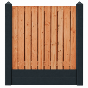 Glad antraciet gecoat 23 planks red class dubbele onderplaat