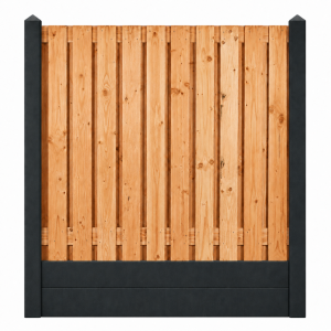Glad antraciet gecoat 23 planks douglas dubbele onderplaat