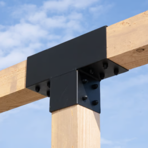 Pergola T-stuk voor 15 x 15 cm balken Kubus model