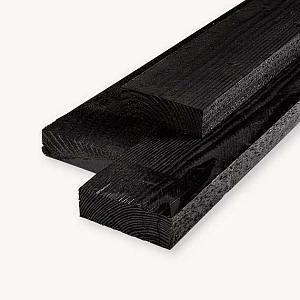 Douglas balk | zwart - RAL9005 | 5x15 cm