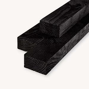 Douglas balk | zwart - RAL9005 | 7x12 cm