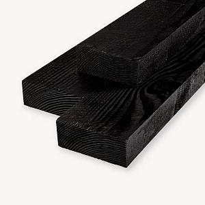 Douglas balk | zwart - RAL9005 | 7x15 cm