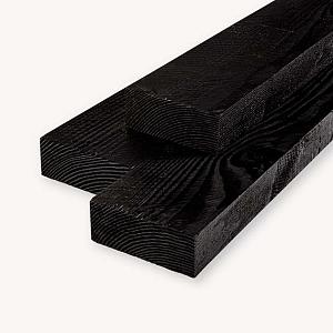 Douglas balk | zwart - RAL9005 | 7x17,5 cm