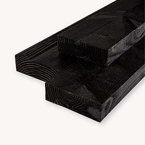 Douglas balk | zwart - RAL9005 | 7x22,5 cm