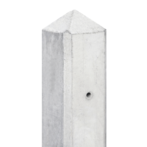 Beton-paal IJssel wit/grijs diamantkop 10x10x280cm