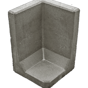 Hoek L-Element Grijs 40X40X40cm
