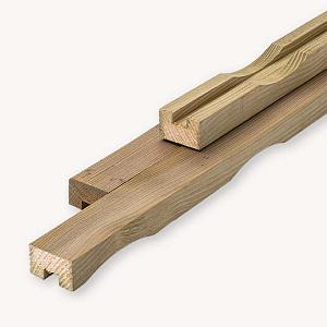 Vuren ventilatie lat | ge?mp. | 2,1x4,5 cm | 480 cm