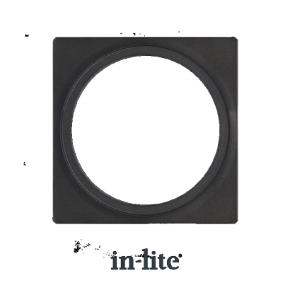 In-Lite PLATE 1 afdekplaat black geschikt voor Big Flux - Luna - Black