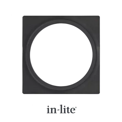 In-Lite PLATE 1 afdekplaat black geschikt voor Big Flux - Luna - Black