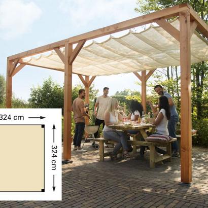 Douglas pergola houtpakket 324 x 324 cm