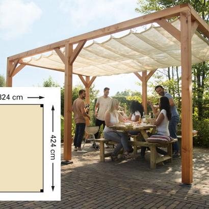 Douglas pergola houtpakket 324 x 424 cm