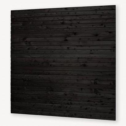 Rhombus tuinscherm zwart gespoten 180 x 180