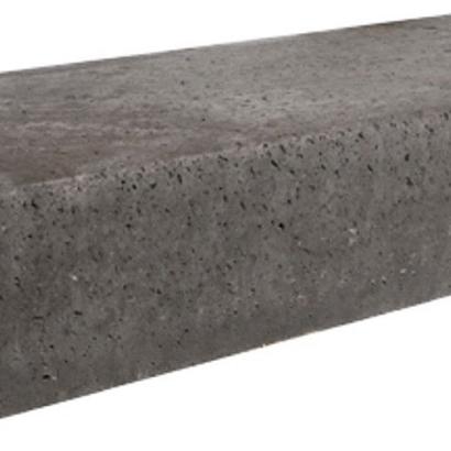 Traptrede Massief Antraciet 100 x 37 x 15