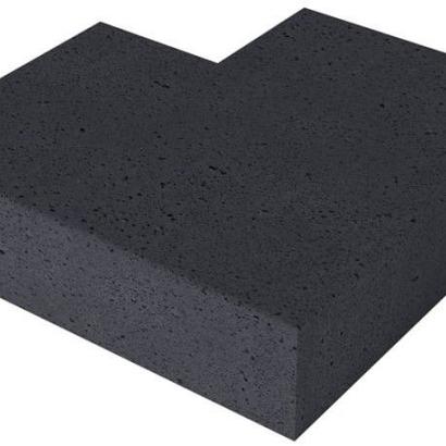 Schellevis Oud Hollandse traptrede massief hoek buiten 60-60x37x15cm Carbon