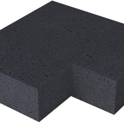 Schellevis Oud Hollandse traptrede massief hoek binnen 60-60x40x20cm Carbon
