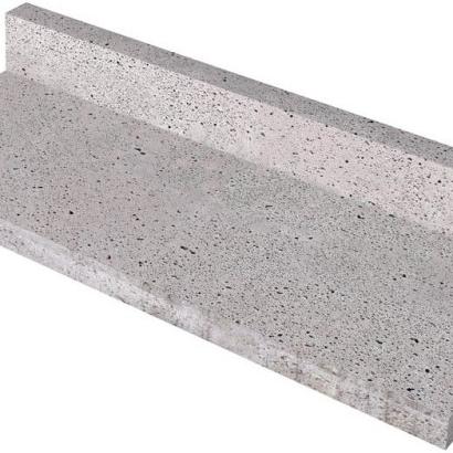 Schellevis Oud Hollandse traptrede L-element 100x40x15cm Grijs