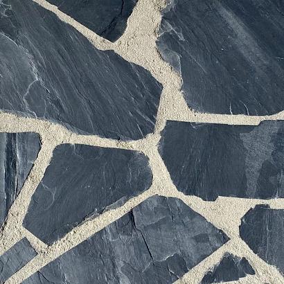 Flagstones Pure Black 2,5-4 cm dik